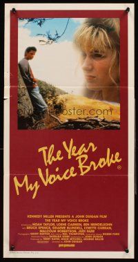 4b456 YEAR MY VOICE BROKE Aust daybill '87 1st Noah Taylor, Loene Carmen, directed by John Duigan!