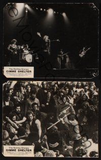 4b996 GIMME SHELTER 2 French LCs '71 Rolling Stones, out of control rock & roll concert!