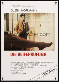 4b083 GRADUATE German R70s classic image of Dustin Hoffman & Anne Bancroft's sexy leg!