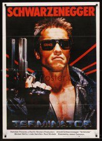 4b013 TERMINATOR Pakistani '84 super close up of most classic cyborg Arnold Schwarzenegger w/gun!