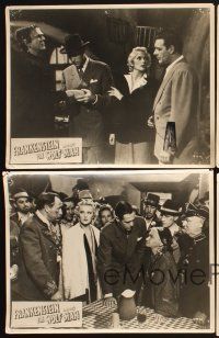 4b461 FRANKENSTEIN MEETS THE WOLF MAN 4 Aust LCs '43 Bela Lugosi, Ilona Massey & Lon Chaney Jr.!