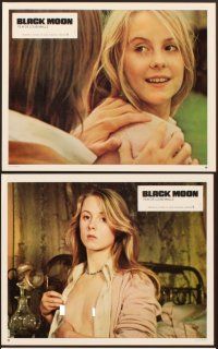 4b749 BLACK MOON 10 French LCs '75 Louis Malle, Therese Giehse, Joe Dallesandro, Cathryn Harrison