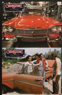 4b834 CHRISTINE 8 French LCs '83 written by Stephen King, directed by John Carpenter!