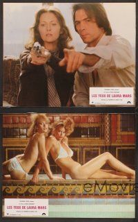 4b845 EYES OF LAURA MARS 8 French LCs '78 Irvin Kershner, Tommy Lee Jones, psychic Faye Dunaway!