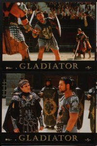 4b852 GLADIATOR 8 French LCs '00 Russell Crowe, Joaquin Phoenix, directed by Ridley Scott!
