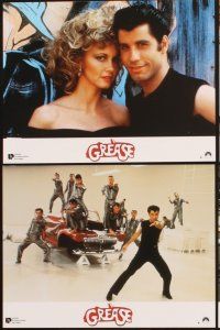 4b695 GREASE 12 French LCs R90s John Travolta & Olivia Newton-John in a most classic musical!