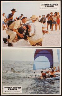 4b703 JAWS 2 12 French LCs '78 Roy Scheider, Lorraine Gary, Murray Hamilton, great shark images!