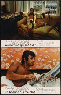 4b765 LOVE IS A FUNNY THING 10 style B French LCs '70 Claude Lelouch, Jean-Paul Belmondo, Girardot!