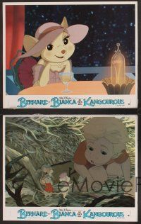 4b895 RESCUERS DOWN UNDER 8 French LCs '91 Disney mice in Australia, great cartoon images!