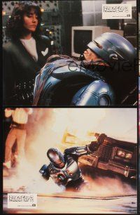 4b731 ROBOCOP 2 12 French LCs '90 great images of cyborg policeman Peter Weller, sci-fi sequel!