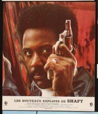 4b813 SHAFT'S BIG SCORE 9 style A French LCs '72 images of mean Richard Roundtree blasting bad guys!