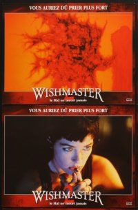 4b987 WISHMASTER 2: EVIL NEVER DIES 6 French LCs '99 evil genie, Andrew Divoff in title role!