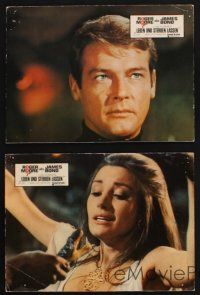 4b607 LIVE & LET DIE 4 German LCs '73 Yaphet Kotto, Roger Moore as James Bond w/sexy Jane Seymour!