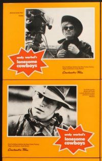 4b554 LONESOME COWBOYS 20 German LCs '74 Andy Warhol surreal western, Joe Dallesandro, Viva!