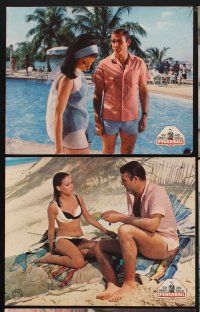 4b598 THUNDERBALL 6 German LCs '65 Sean Connery as James Bond, Claudine Auger, Molly Peters!