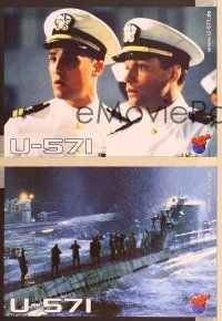 4b586 U-571 8 German LCs '00 Matthew McConaughey, Harvey Keitel, submarine action images!
