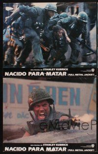 4b479 FULL METAL JACKET 8 Spanish/U.S. LCs '87 Stanley Kubrick bizarre Vietnam War movie!