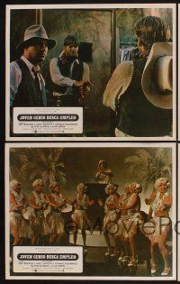 4b532 HEARTS OF THE WEST 8 Mexican LC '75 great images of Hollywood cowboy Jeff Bridges!