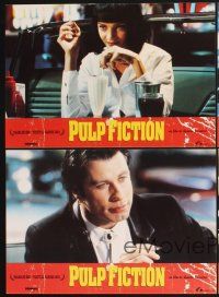 4b511 PULP FICTION 4 Spanish LCs '94 Christopher Walken, sexiest Uma Thurman & John Travolta!