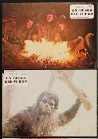 4b498 QUEST FOR FIRE 11 Spanish LCs '81 Rae Dawn Chong & prehistoric cavemen!