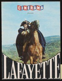 4c072 LAFAYETTE English program '61 Jean Dreville, the American Revolutionary War in Cinerama!
