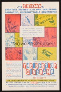 4c078 BEST OF CINERAMA herald '63 moments from a decade of the world's greatest entertainment!