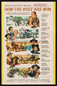 4c081 HOW THE WEST WAS WON Cinerama herald '62 all-star cast western epic directed by John Ford!