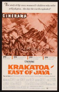 4c076 KRAKATOA EAST OF JAVA English herald '69 the day that shook the Earth to its core, Cinerama!