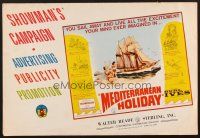 4c093 MEDITERRANEAN HOLIDAY pressbook '64 Burl Ives, all the excitement your mind ever imagined!