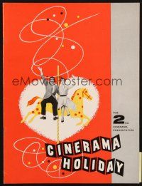 4c049 CINERAMA HOLIDAY program '56 makes you feel like a participating member of the movie!