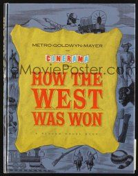 4c039 HOW THE WEST WAS WON hardcover program book '64 John Ford classic all-star Cinerama epic!