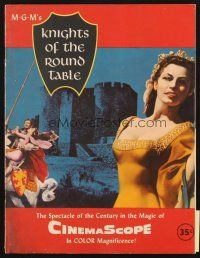 4c059 KNIGHTS OF THE ROUND TABLE program '54 Robert Taylor as Lancelot, Ava Gardner as Guinevere!