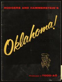 4c062 OKLAHOMA program '56 Rodgers & Hammerstein musical produced in TODD-AO!