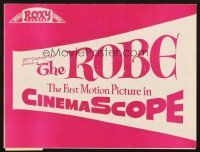 4c063 ROBE local theater program '53 the first motion picture in CinemaScope!