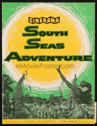 4c067 SOUTH SEAS ADVENTURE program '58 the story of six who surrendered to its lure in Cinerama!