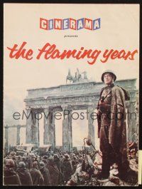 4c073 STORY OF THE FLAMING YEARS English program '61 World War II Russia in Cinerama!