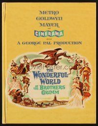 4c041 WONDERFUL WORLD OF THE BROTHERS GRIMM hardcover program book '62 fairy tales in Cinerama!