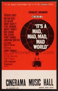 4c001 IT'S A MAD, MAD, MAD, MAD WORLD Cinerama WC 1964 best different Saul Bass-like balloon art!
