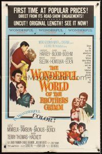 4c034 WONDERFUL WORLD OF THE BROTHERS GRIMM 1sh '62 George Pal fairy tales!