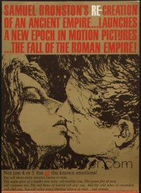 4c100 FALL OF THE ROMAN EMPIRE promo brochure '64 Anthony Mann, Sophia Loren, cool gladiator artwork