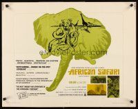 4d011 AFRICAN SAFARI 1/2sh '69 jungle documentary, cool images of deadly wild animals!