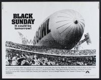 4d051 BLACK SUNDAY 1/2sh '77 Frankenheimer, Goodyear Blimp zeppelin disaster at the Super Bowl!