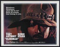 4d052 BLINDMAN 1/2sh '72 cowboy Beatle Ringo Starr in spaghetti western action!