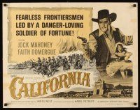 4d071 CALIFORNIA 1/2sh '63 fearless frontiersman Jock Mahoney, sexy Faith Domergue!