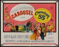 4d079 CAROUSEL 1/2sh '56 Shirley Jones, Gordon MacRae, Rodgers & Hammerstein musical!