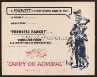 4d080 CARRY ON ADMIRAL 1/2sh '59 great artwork of English sailor by Jack Davis!
