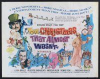 4d090 CHRISTMAS THAT ALMOST WASN'T 1/2sh '66 Rossano Brazzi, Italian holiday fantasy musical!