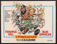 4d106 CRIME BUSTERS 1/2sh '79 Jack Davis art of wacky cops Terence Hill & Bud Spencer!