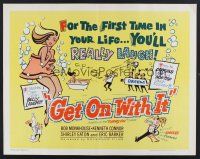 4d122 DENTIST ON THE JOB 1/2sh '63 English dentist comedy, cool art, Get On With It!