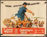 4d132 DONOVAN'S REEF 1/2sh '63 John Ford, great art of punching sailor John Wayne & Lee Marvin!